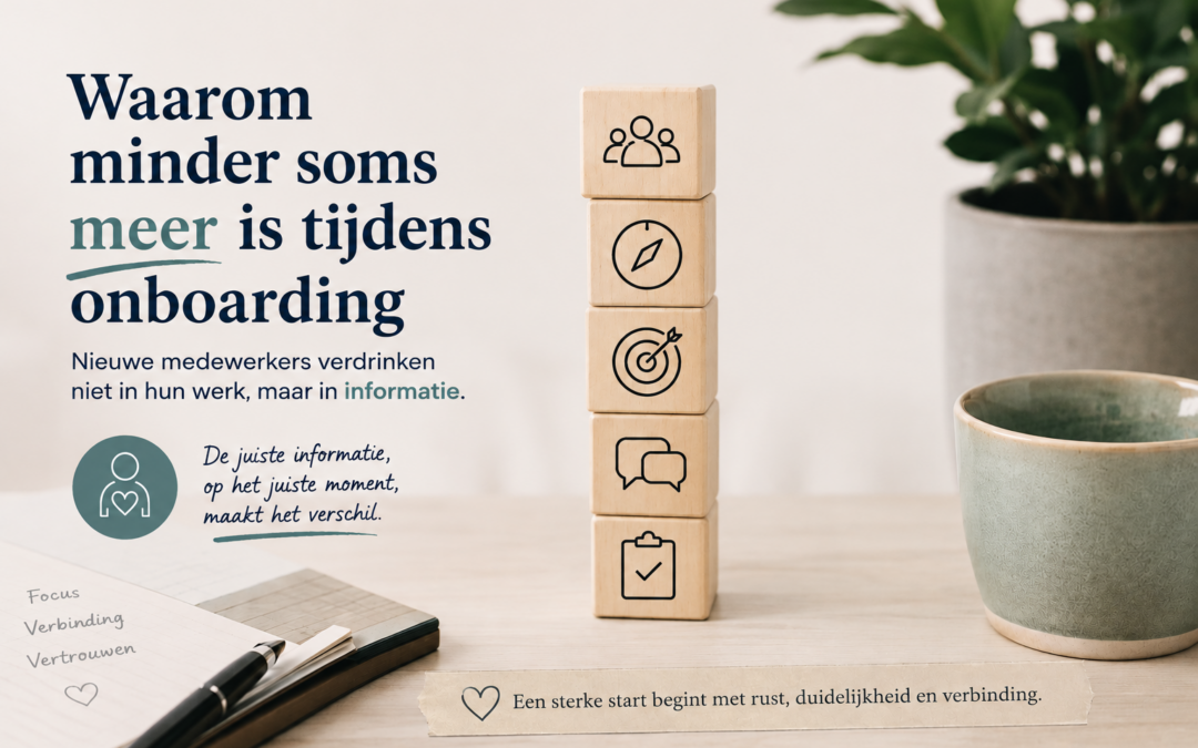 Nieuwe medewerkers verdrinken niet in hun werk, maar in informatie